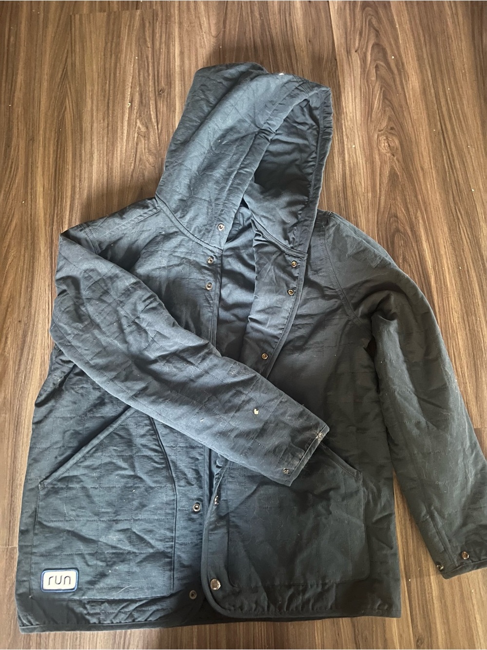 Men's Black Hooded Jacket